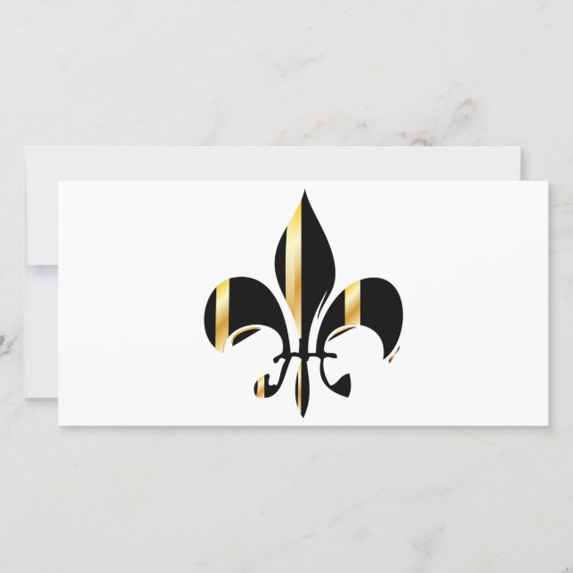 Fleur de Lis noir et or (Devant)