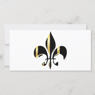 Fleur de Lis noir et or