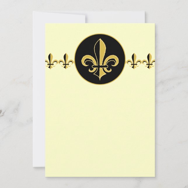 Fleur de lis noir et or (Devant)