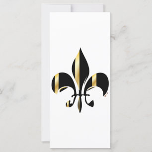 Fleur de Lis noir et or