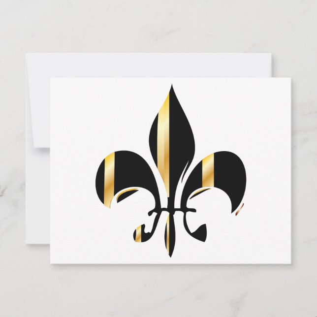 Fleur de lis noir et or (Devant)