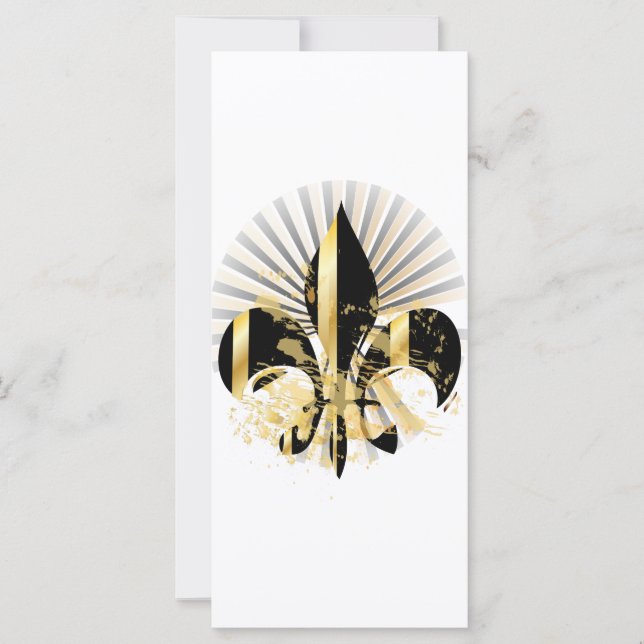 Fleur de Lis noir et or (Devant)