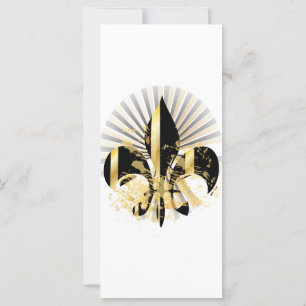 Fleur de Lis noir et or