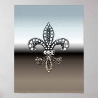 Fleur De Lis Nouvelle-Orléans Poster Bijou Éclat