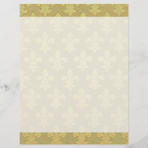 Fleur de lis or élégant élégant