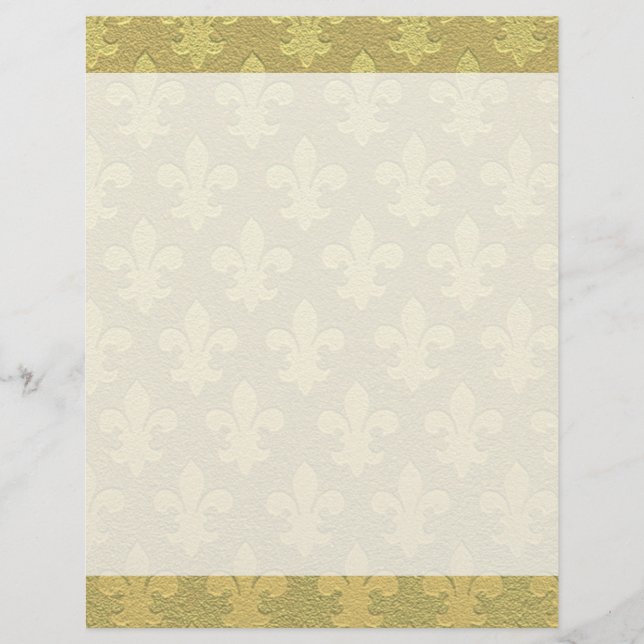 Fleur de lis or élégant élégant (Devant)