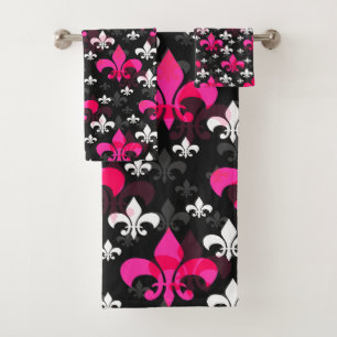 Fleur De Lis Rose Blanc