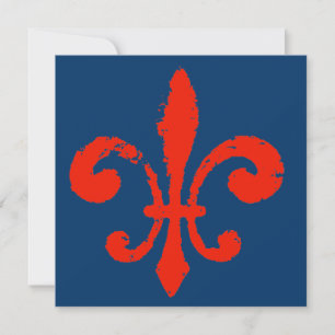 Fleur De Lis Rouge Démangé