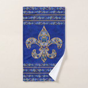 Fleur de lis Sapphire et Or