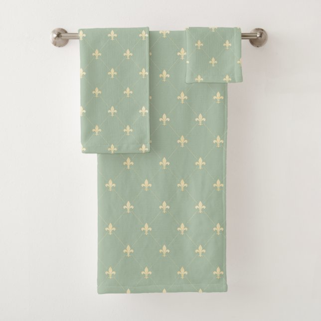 Fleur de Lis Vert Or (En situation)