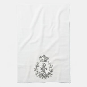 Fleur de Lis vintage et serviette de cuisine de la