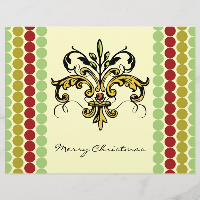 Fleur de lis Xmas (Devant)