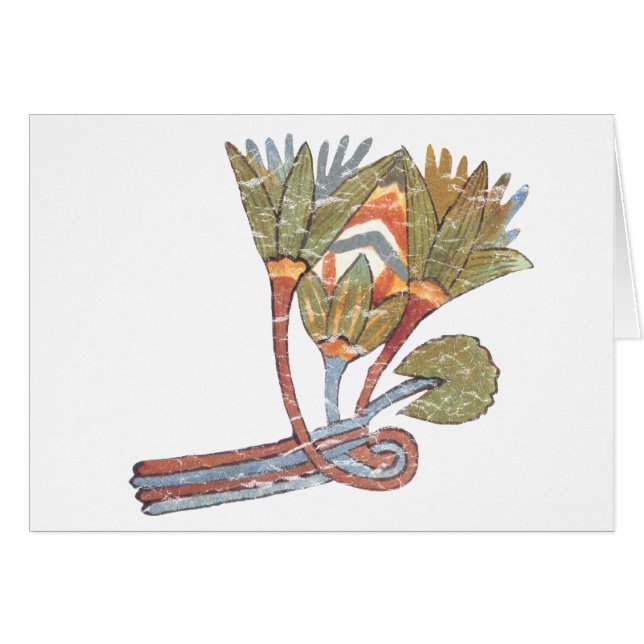 Fleur de Lotus égyptienne antique (Devant horizontal)