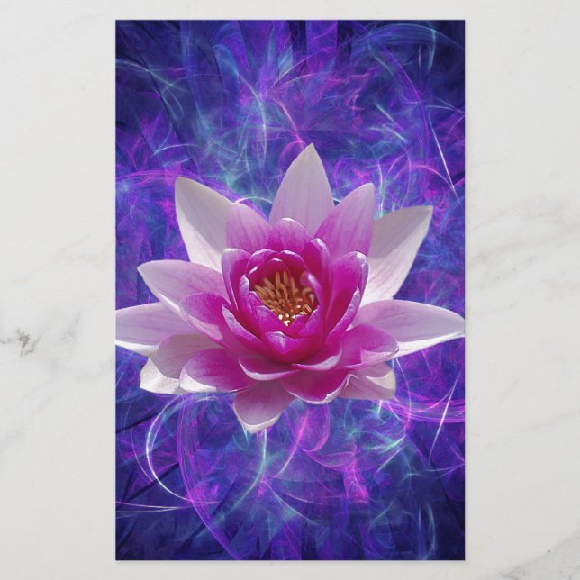 Fleur de lotus rose et signification (Devant)