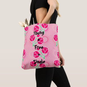 Fleur de Lotus rose moderne sur tout le Sac fourre