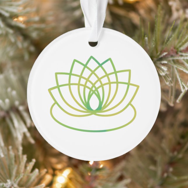 Fleur de lotus vert et jaune (Arbre)