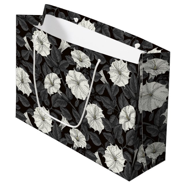 Fleur de lune Grand sac cadeau (Devant Angle)