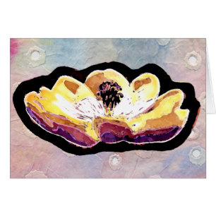 Fleur de magnolia découpée par main