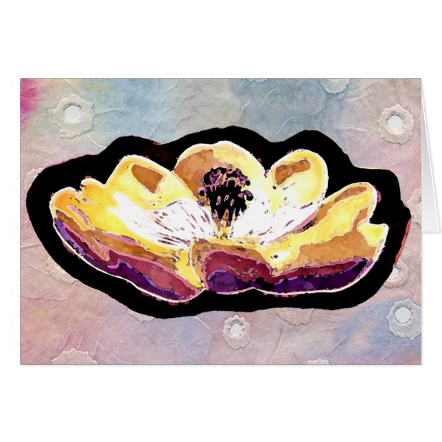 Fleur de magnolia découpée par main (Devant Horizontal)