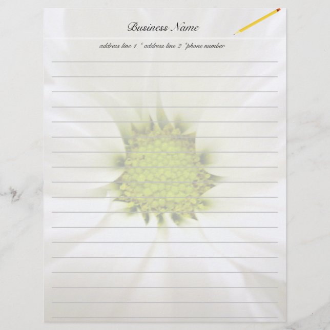 fleur de marguerite blanche pure (Devant)