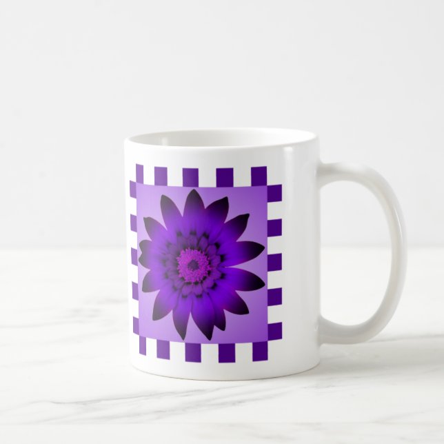 Fleur de marguerite pourpre, Motifs - Mug (Droite)