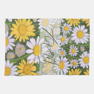 Fleur de naissance Avril Daisies Serviettes de cui