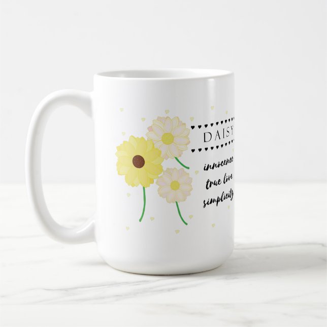 Fleur de naissance d'avril Mug avec sens Fleur (Gauche)