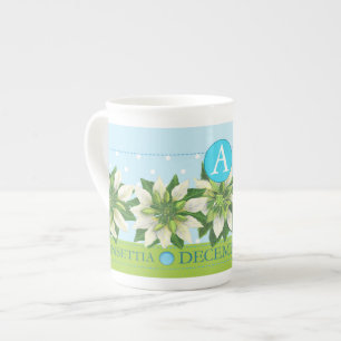 Fleur de naissance et Gem Décembre Os Chine Mug