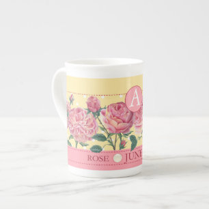 Fleur de naissance et Gem June Bone China Mug