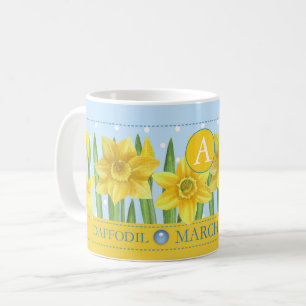 Fleur de naissance et Gem March classique Mug