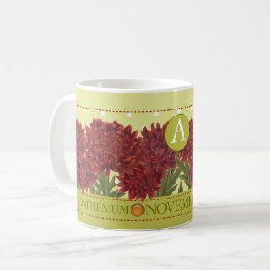 Fleur de naissance et Gem novembre Mug classique