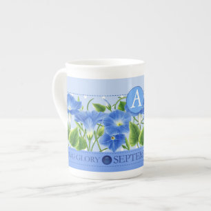 Fleur de naissance et Gem Septembre Bone China Mug