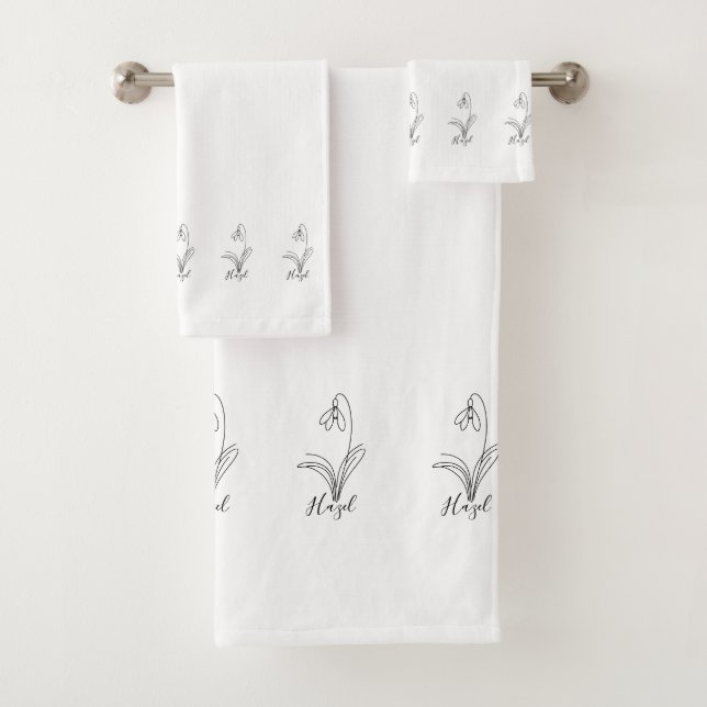 Fleur de naissance personnalisée en janvier (En situation)