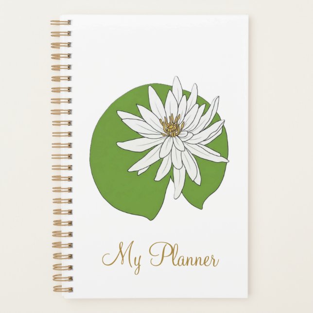 FLEUR DE NÉNUPHAR MON PLANNER (Devant)
