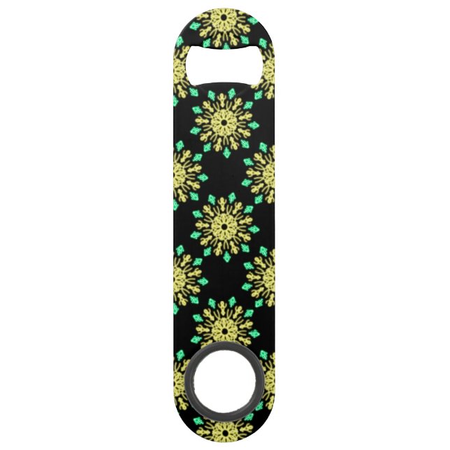 Fleur de néon jaune et vert (Devant)