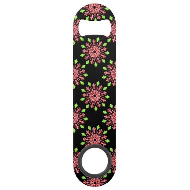 Fleur de néon rouge et vert (Devant)