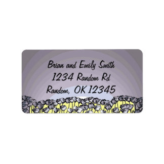 Fleur de pavot artistique étiquette concepteur per