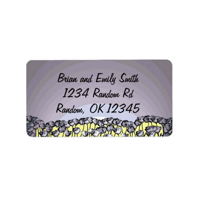 Fleur de pavot artistique étiquette concepteur per (Devant)