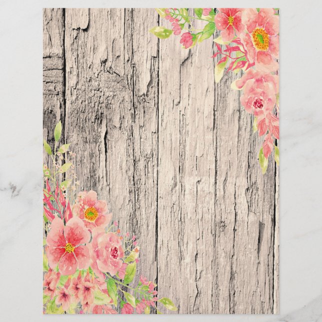 Fleur de pêcher sur bois (Devant)