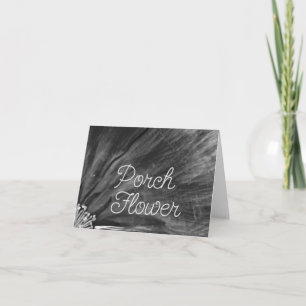 Fleur de porche / Noir et blanc / Plié