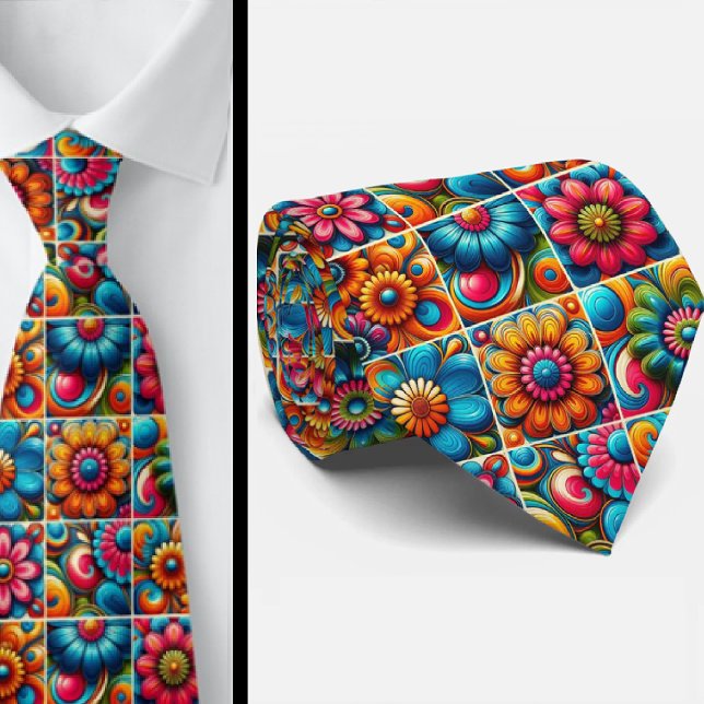 Fleur de Pouvoir Cravate Hippie pour le Cou (Créateur téléchargé)