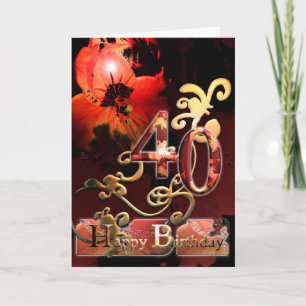 Fleur de rêve de Lily Carte ornée de Joyeux Annive