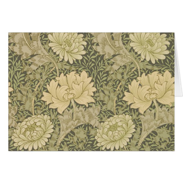 Fleur de Sauge Chrysanthème de William Morris (Devant horizontal)