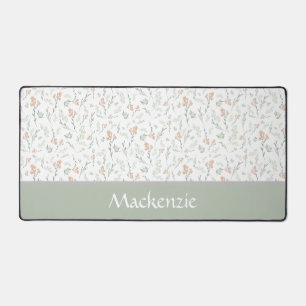 Fleur de sauvage aquarelle sauge Nom personnalisé