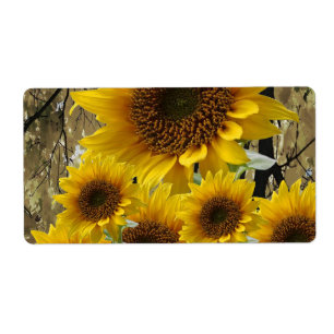 Fleur de soleil Étiquette