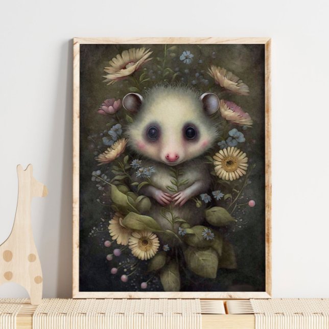Fleur de soleil Possum | Impression murale Possum (Créateur téléchargé)