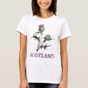 Fleur de T-shirt de chardon de l'Ecosse