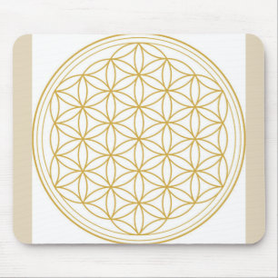 Fleur de tapis de souris de la vie