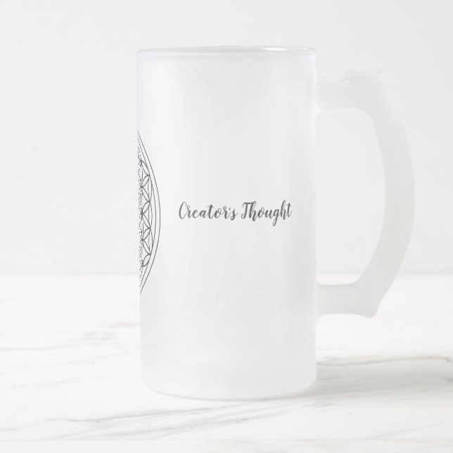 Fleur de tasse givrée par vie 16 onces (Droit)