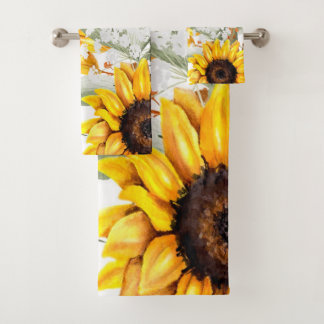 Fleur de tournesol Jaune Floral Rustique Automne F